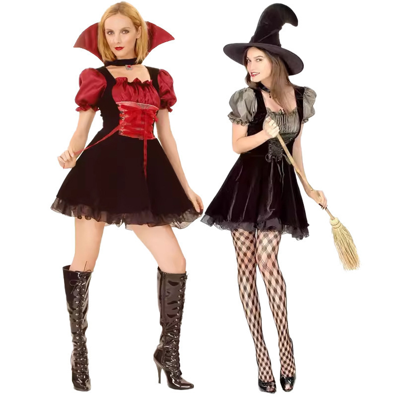 Kostim vještice za Halloween i maškare — Ženska haljina vampirske princeze, poliester (≥95%), pozornica, proljeće 2022