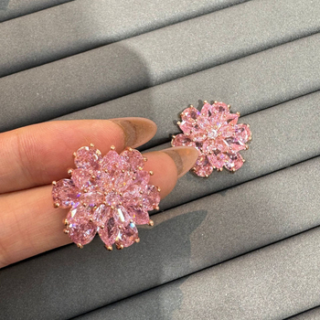 Naušnice: bakar s pozlatom, srcoliki oblik, elektroplating, igla od srebra 925, za žene, lagani luksuz