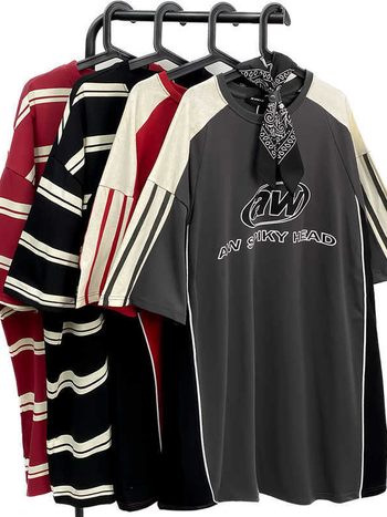 Pamukasta majica kratkih rukava, okrugli izrez, otisak, ležerni kroj