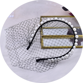 Yulapan galvos juosta, tinklo audinys, lampšado stilius, universalus moterims, idealu vestuvėms