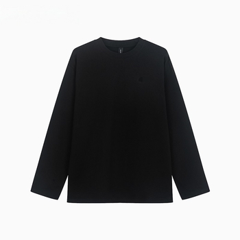 Majica s dugim rukavima, okrugli izrez, tekstni otisak, 260 g, 96% pamuka