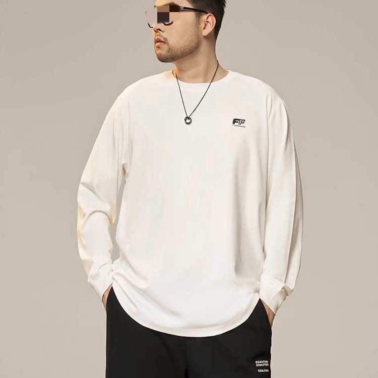 Majica s dugim rukavima, okrugli izrez, tekstni otisak, 260 g, 96% pamuka