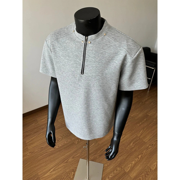 Space Cotton teško T-shirt, 300-350 g, američki retro stil, patchwork dizajn, okrugli izrez
