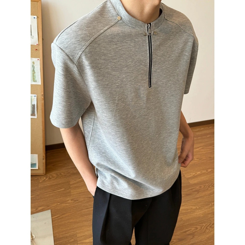 Space Cotton teško T-shirt, 300-350 g, američki retro stil, patchwork dizajn, okrugli izrez