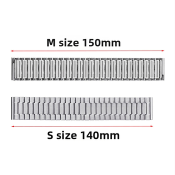 Nerezový elastický kovový remienok pre smart hodinky – jar 2024, štýl: biznis, minimalistický, office; módny commuter