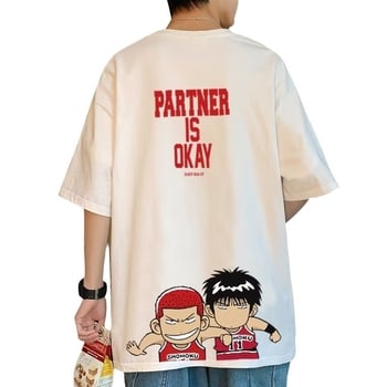 Muška T majica s okruglim izrezom, široka krojena, kratki rukavi, print s temom igre, poliester