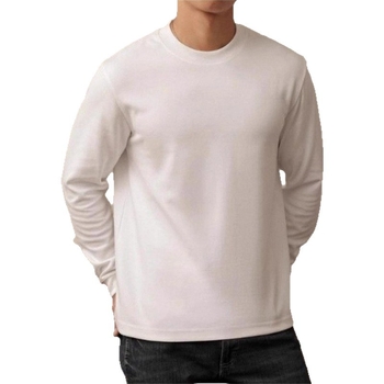 Mužské voľné tričko s okrúhlym výstrihom, dlhý rukáv, Derong velúr, 96% polyester