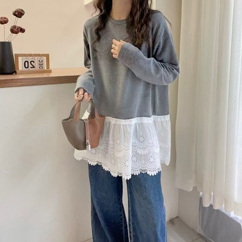 Majica - 100% pamuk, dugi rukavi, okrugli izrez, slobodan kroj, jesen 2025