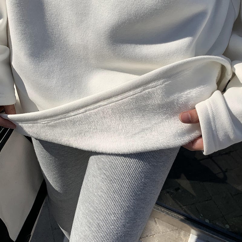 Majica s dugim rukavima u korejskom stilu, plus veličina, jednobojna, viskozna tkanina