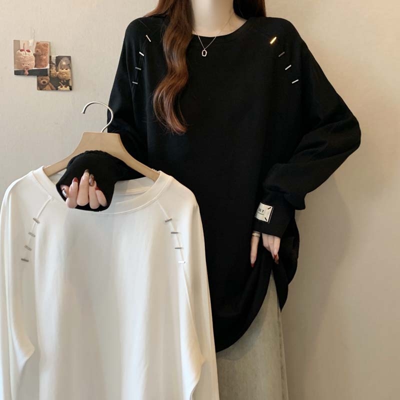 Középmagas hosszúságú alapszövet felső betűminta, poliészter kapucnis pulóver, laza szabás