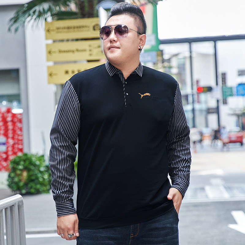 Muška majica s labavim krojem, pamuk, fleece podstava, ovratnik s reverom, dugi rukavi