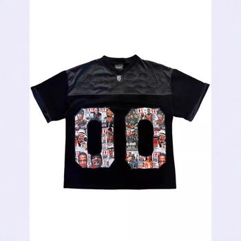 Unisex T-shirt od poliester mrežaste tkanine s 3D digitalnim printom likova, slobodan kroj, kratki rukavi, okrugli izrez