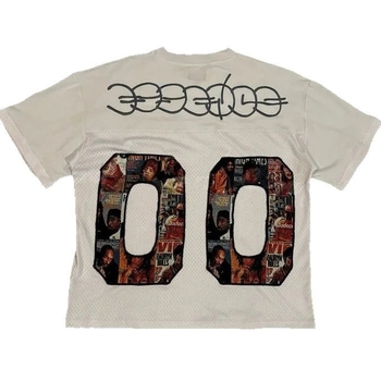 Unisex T-shirt od poliester mrežaste tkanine s 3D digitalnim printom likova, slobodan kroj, kratki rukavi, okrugli izrez
