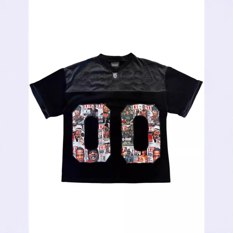 Unisex T-shirt od poliester mrežaste tkanine s 3D digitalnim printom likova, slobodan kroj, kratki rukavi, okrugli izrez