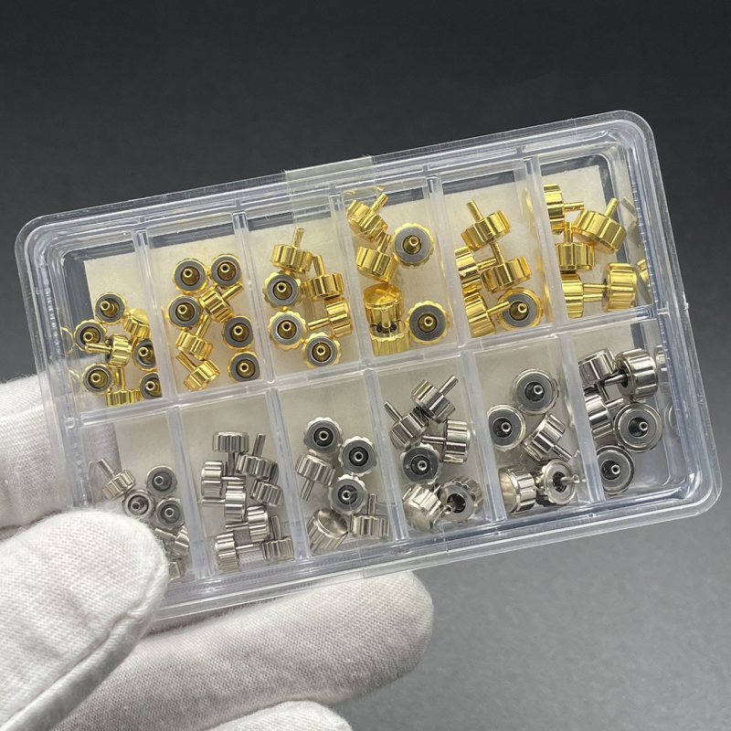 Kella remondi varuosad – vask kroon ja käepide (Päritolu: Hiina; Tootekood Bt; 2025 suvi; Karbis)