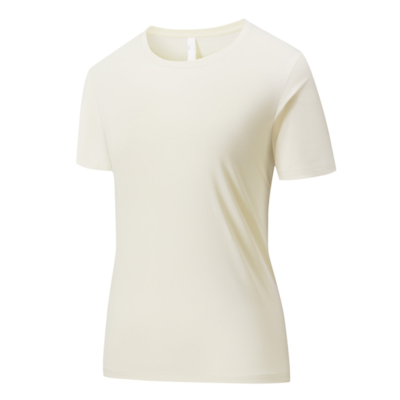 Majica Ice Silk s brzim sušenjem, mješavina najlona i spandeksa, okrugli vrat, kratki rukavi, opušten kroj