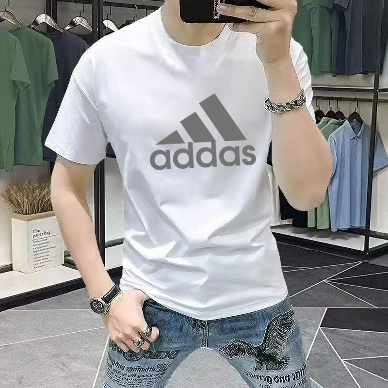 Muški T-shirt kratkih rukava, pamuk, okrugli izrez, ležerni kroj, ljeto 2025