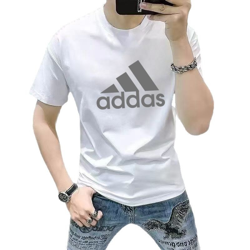 Muški T-shirt kratkih rukava, pamuk, okrugli izrez, ležerni kroj, ljeto 2025