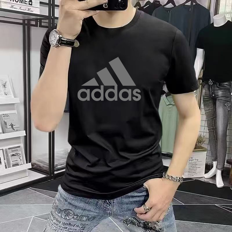 Muški T-shirt kratkih rukava, pamuk, okrugli izrez, ležerni kroj, ljeto 2025