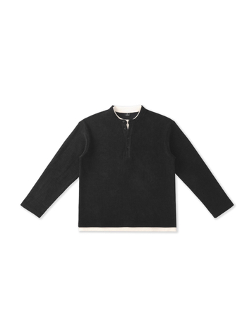 Tricou bărbați cu mâneci lungi, croială lejeră, poliester Jacquard, guler rotund, umeri lăsați, ținută de toamnă