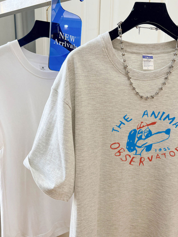 Pamučni ispisani T-shirt s kratkim rukavima, slobodan kroj, okrugli izrez