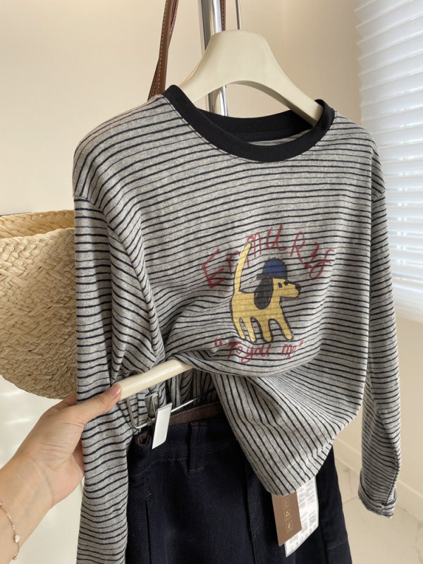 Ženski Raglan T-shirt s patchworkom, udoban kroj, srednja duljina, Derong polyester 95%+