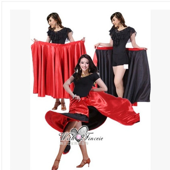 Costum de antrenament pentru dans latin pentru femei, cu fustă jumătate pentru Paso Doble – Primăvara 2025, țesătură poliester 95%+, croială compozită, stil etnic