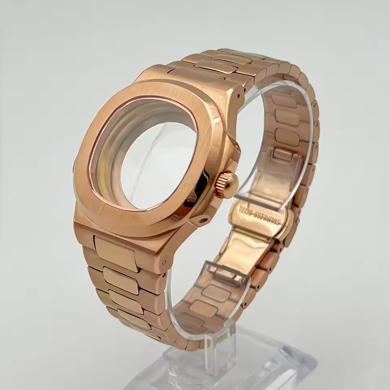 NH35 NH36 Prilagođeni dodaci Nautilus stil — Safirno staklo, kućište i remen od 316L nehrđajućeg čelika