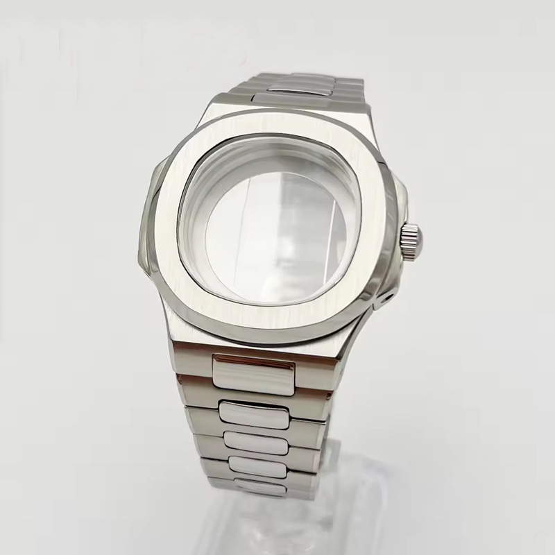 NH35 NH36 Prilagođeni dodaci Nautilus stil — Safirno staklo, kućište i remen od 316L nehrđajućeg čelika