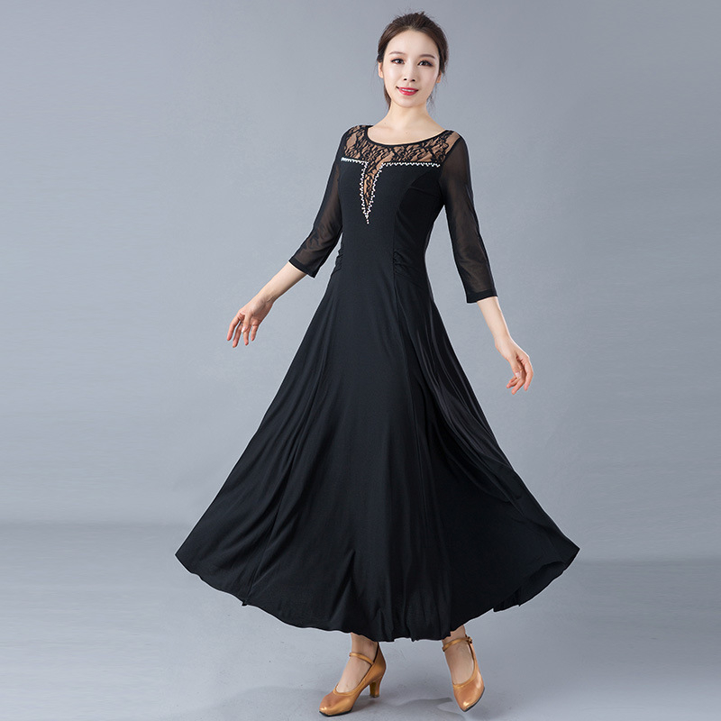 Dámske šaty na latinské a ballroom tance - Crystal Hemp látka, 92% polyesteru