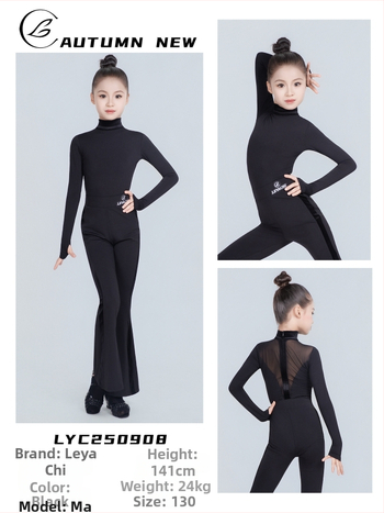 Latīno deju apģērbs meitenēm, bērniem un pieaugušajiem — 2025. gada ziemā, Crystal hemp audums, poliesters 90–95%, salds stils, elegantais ikdienas stils.