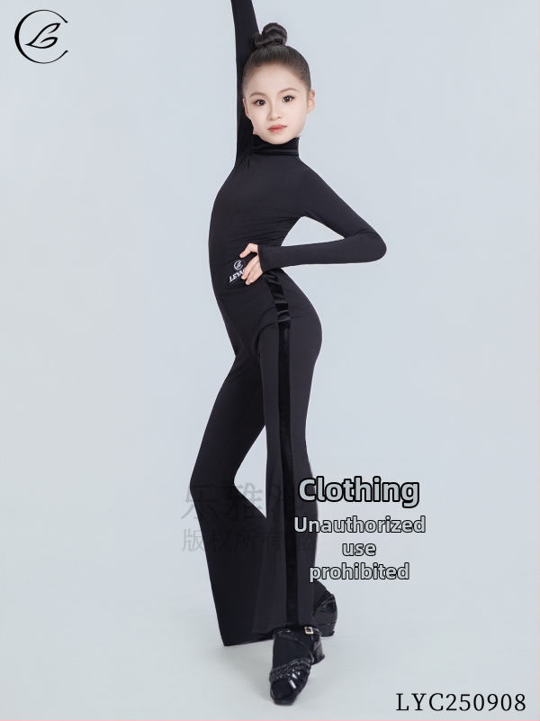 Latīno deju apģērbs meitenēm, bērniem un pieaugušajiem — 2025. gada ziemā, Crystal hemp audums, poliesters 90–95%, salds stils, elegantais ikdienas stils.