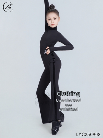 Latīņu deju apģērbs meitenēm, bērniem un pieaugušajiem – Ziemas 2025, Crystal Hemp audums, 90–95% poliester, salds stils, izsmalcināts pilsētas stils ikdienai