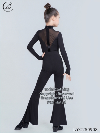 Latīņu deju apģērbs meitenēm, bērniem un pieaugušajiem – Ziemas 2025, Crystal Hemp audums, 90–95% poliester, salds stils, izsmalcināts pilsētas stils ikdienai