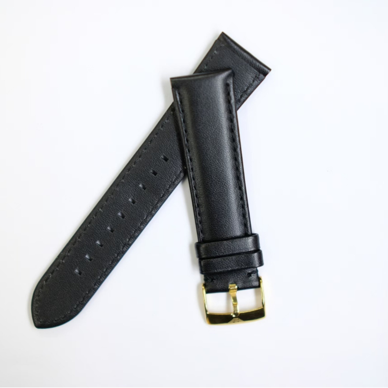 Binruiyi Curea de ceas din piele naturală pentru Amani AR0382/AR2447/AR1970 – stil etnic retro