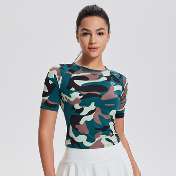 Tricou cu mânecă scurtă Slim Fit, material Spandex, model Stripe/Check, guler U dublu