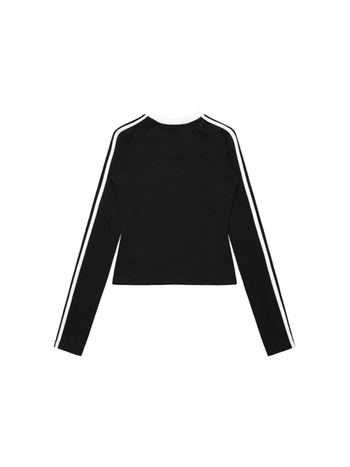 Ženska T-majica s dugim rukavima, slim fit, V-izrez — pamuk s elastanom (95% pamuka)