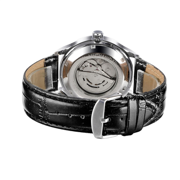 Winner férfi mechanikus karóra - 43 mm tárca átmérő, 11 mm vastagság, tok ötvözetből, szíj rozsdamentes acélból, mechanikus mozgás