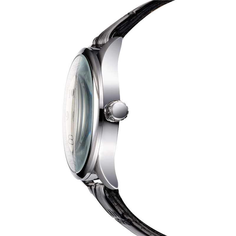 Winner férfi mechanikus karóra - 43 mm tárca átmérő, 11 mm vastagság, tok ötvözetből, szíj rozsdamentes acélból, mechanikus mozgás