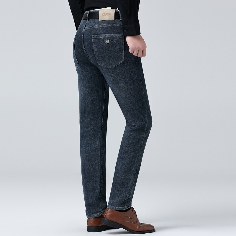 Muške traperice, srednji porast, ravni kroj, isprani denim, 72% pamuk, casual