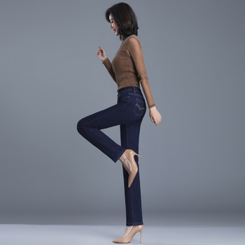 Yichun γυναικείοι τζιν με ψηλόμεσο και ίσια γραμμή, βαμβάκι 50–70%, Mercerized, Φθινόπωρο 2025