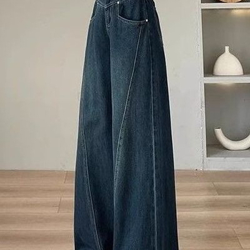 Τζιν με ψηλή μέση, φαρδιά γραμμή, μικροελαστικότητα, street style (φθινοπωρο 2025)