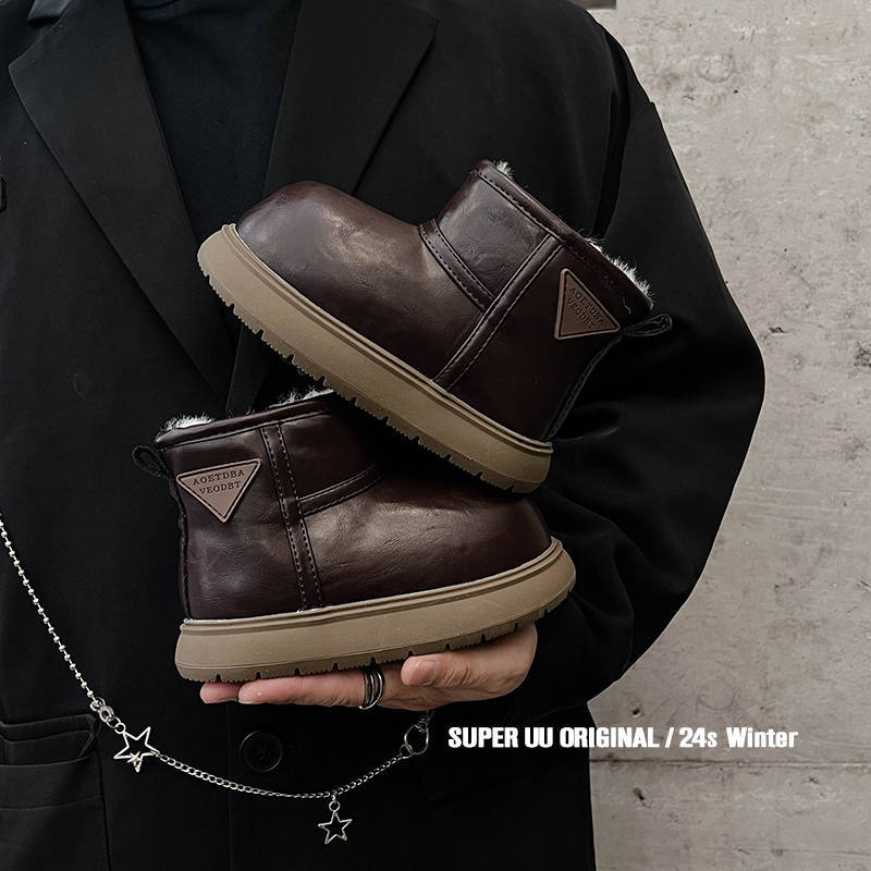 Dječje čizme do gležnja, unisex, gornji dio od kravlje kože, britanski stil, uzrast 4–16 godina.