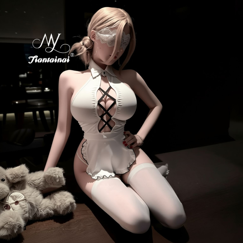 Kambarinės suknelė vaidmeniui — mielas merginos tipas, uniformos stilius, 80–90% poliesterio, Prekės kodas 0398