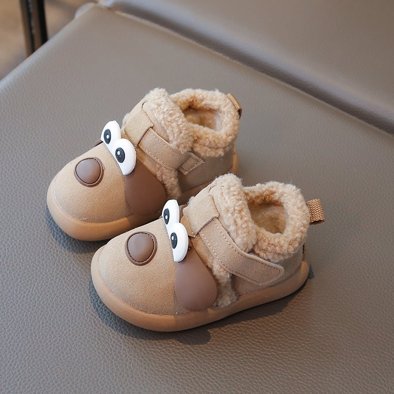 Dječje zimske tenisice od velura s flis podstavom, gumom, debeli potplat, za djevojčice