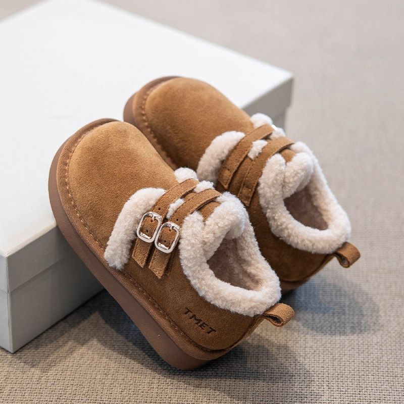 Παιδικά βαμβακερά μποτάκια με επένδυση φλίς για τον χειμώνα (Ηλικίες: 4–12 ετών; Υλικό επάνω: Super fiber; Επένδυση: φλίς; Κλείσιμο: Velcro; Σόλα: καουτσούκ)