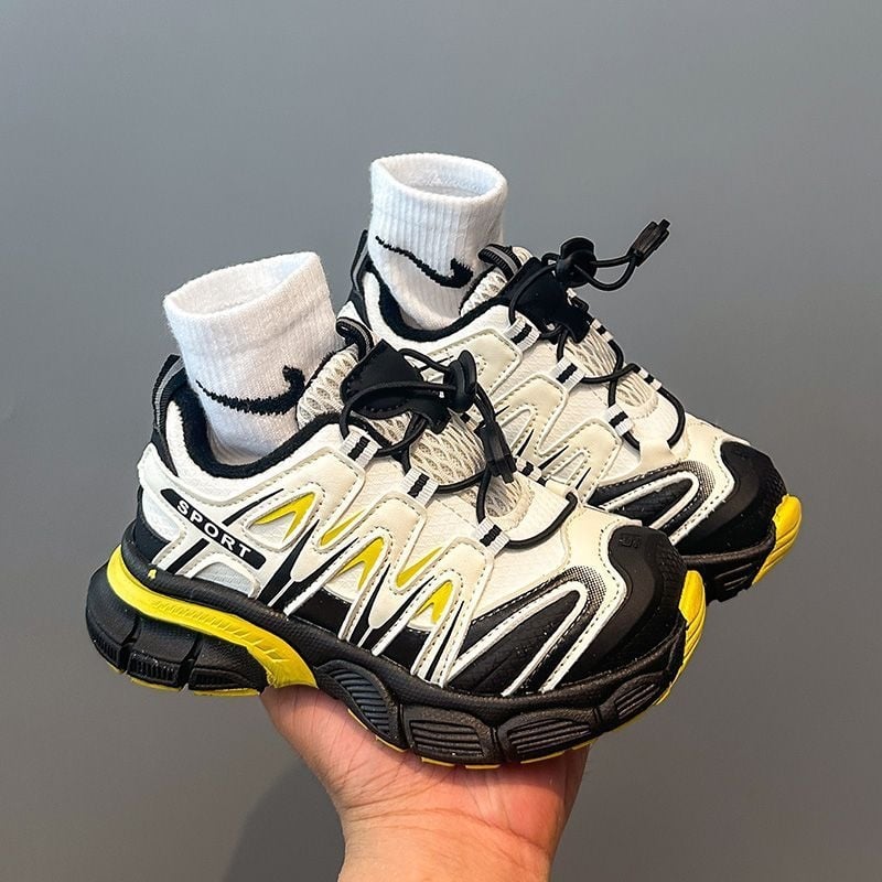 Dječje zimske umjetno kožne sportske i casual tenisice s gumom na đonu; protuklizne, tople i otporne; cartoon uzorak; unisex.