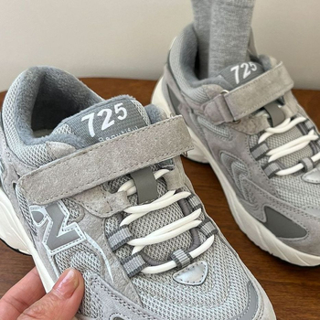 Pantofi sport unisex de iarnă pentru copii — partea superioară din nubuk, închidere Velcro, talpă EVA, construcție groasă, căptușeală din fleece pentru căldură