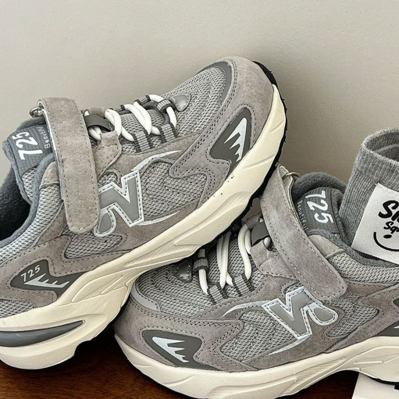 Pantofi sport unisex de iarnă pentru copii — partea superioară din nubuk, închidere Velcro, talpă EVA, construcție groasă, căptușeală din fleece pentru căldură