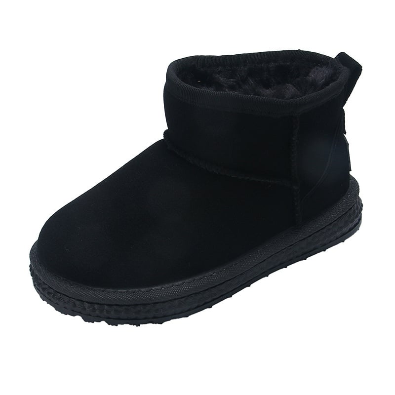 Dječje zimske gležnjače minimalističkog stila, gornji dio od umjetne kože, EVA potplat, unisex za uzrast 4–16 godina, Zima 2025.